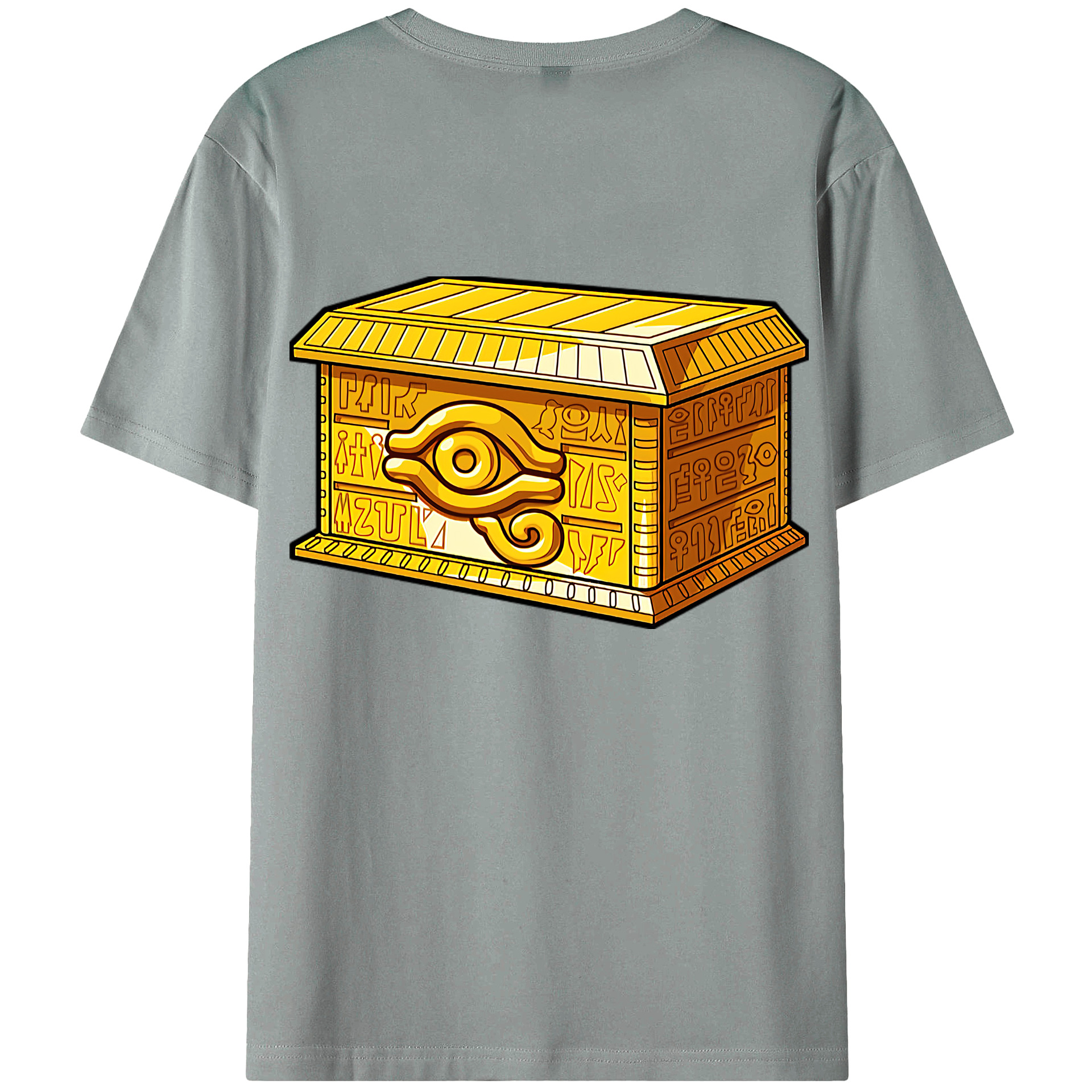 （画像用） 遊☆戯☆王 Yu-Gi-Oh! 綿100％ メンズ半袖Tシャツ（バックプリント） 通気性